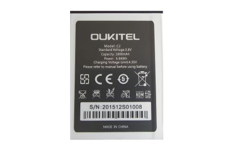 Батарея-акумулятор Oukitel С2 1800mAh [Original PRC] 12 місяців гарантії