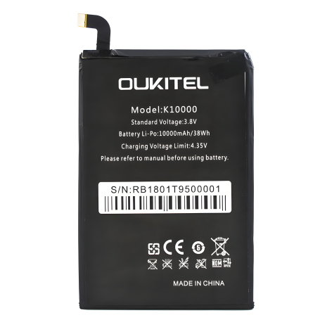 Oukitel K10000 Акумулятор [Оригінал PRC] 12 місяців гарантії