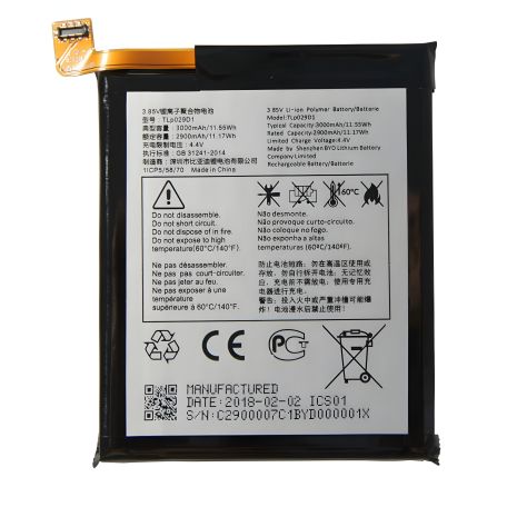Аккумулятор для Alcatel TLP029D1 (3 5052D, 5 5086Dl, 3L 5034D, 5058i, 1X 5008) [Original PRC], 12 мес. гарантии