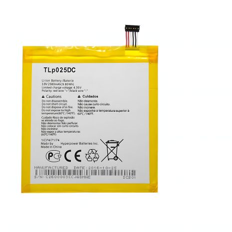 Акумулятор Alcatel TLp025GC (One Touch Pixi 4 7" 9003X, 9003A, OT-8063, TLp025G2, TLp025DC) [Original PRC]