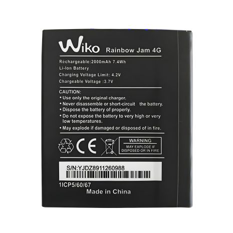 Аккумулятор для Wiko Rainbow / Rainbow Lite/ Rainbow Jam 5222 (2000 mAh) [Original PRC] 12 мес. гарантии