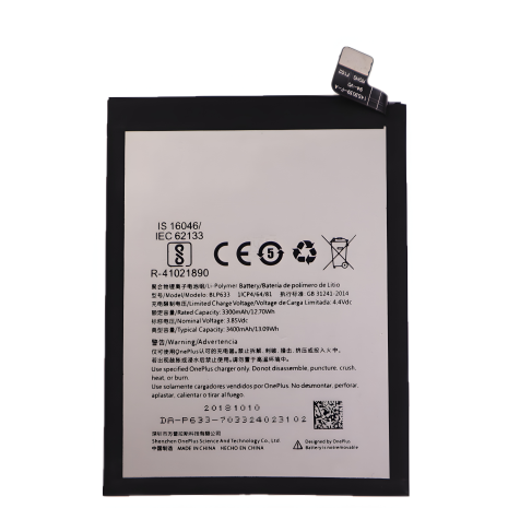 OnePlus 3T (A3010) BLP633 Акумулятор (3400mAh) [Original PRC] 12 міс. гарантії