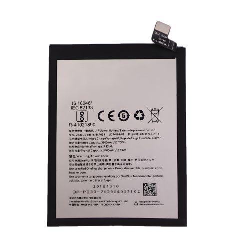 OnePlus 3T (A3010) BLP633 Акумулятор (3400mAh) [Original PRC] 12 міс. гарантії