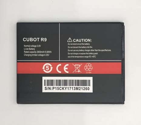 Cubot R9 Акумуляторна батарея (2600mAh) [Original PRC] 12 міс. гарантії