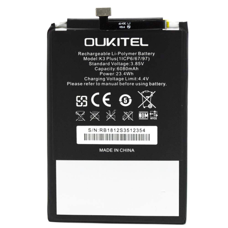 Акумулятор Oukitel K3 Plus [Original PRC] 12 міс. гарантії