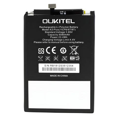 Oukitel K3 Plus Акумулятор [Original PRC], 12 міс. гарантії