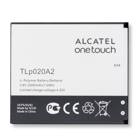 Акумулятор Alcatel One Touch 5050/TLp020A2 [Original PRC] 12 міс. гарантії