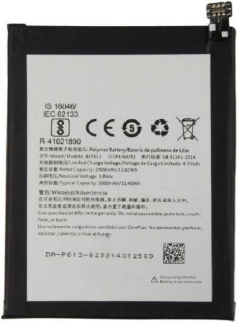 Акумулятор OnePlus 3 (A3000/A3003) BLP613 (3000mAh) [Original PRC] 12 міс. гарантії