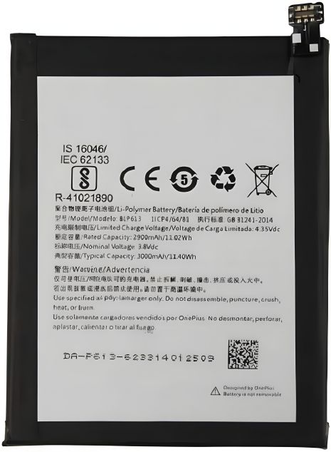 Акумулятор OnePlus BLP613 3 (A3000/A3003) (3000mAh) [Original PRC] 12 міс. гарантії