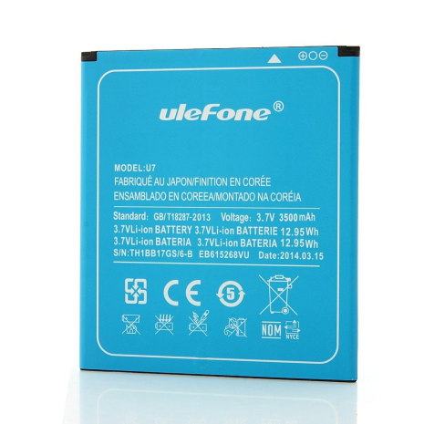 Акумулятор Ulefone U7 (Carpad t69 Max, Created N7, Orientphone Mega Pro 7, Star U69, Vido M87, Gdippo X7, Tronsmart PS7, Luftco AoneX, Mlais M81, Nibiru Jupiter M1, Chinavasion OEM 7") [Ori 1] гарантії