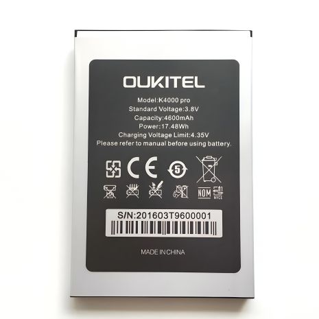 Акумулятор Oukitel K4000 [Original PRC] 12 міс. гарантії