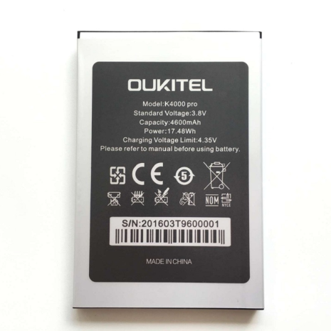 Акумулятор Oukitel K4000 [Original PRC] 12 міс. гарантії