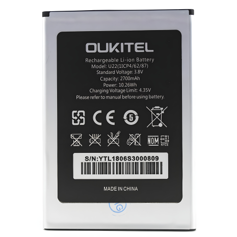 Oukitel U22 Акумулятор [Оригінал PRC] 12 місяців гарантії