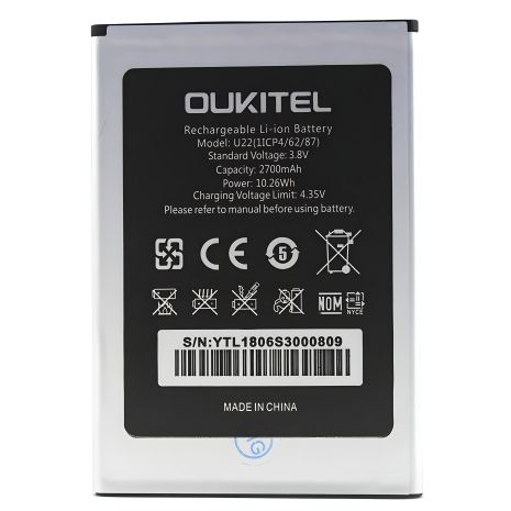 Oukitel U22 Акумулятор [Оригінал PRC] 12 місяців гарантії