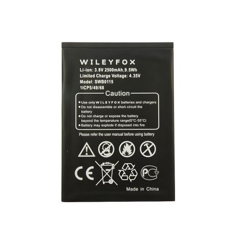 Original PRC WileyFox SWB0115 Swift Battery - 12 Months Warranty