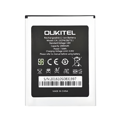 Oukitel C4 Акумулятор [Original PRC] 12 міс. гарантії