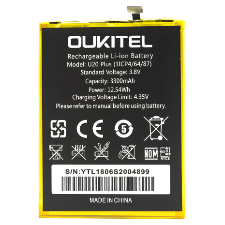 Oukitel U20 Plus Акумулятор 3300 mAh [Original PRC] 12 міс. гарантії