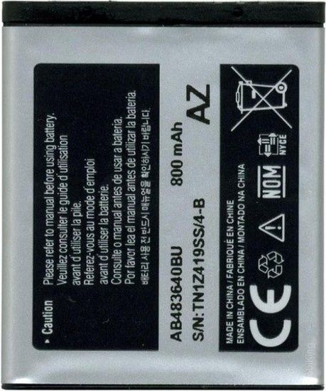 Акумулятор Samsung J600, M600, S8300, B3210, S7350, J160, E740 та ін (AB533640BU, AB483640BE) [Original PRC] 12 міс. гарантії