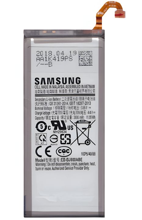Оригінальний акумулятор Samsung для Galaxy J6-2018 (J600F), J8-2018 (J800F), A6-2018 (A600F) EB-BJ800ABE з 12 міс. гарантії