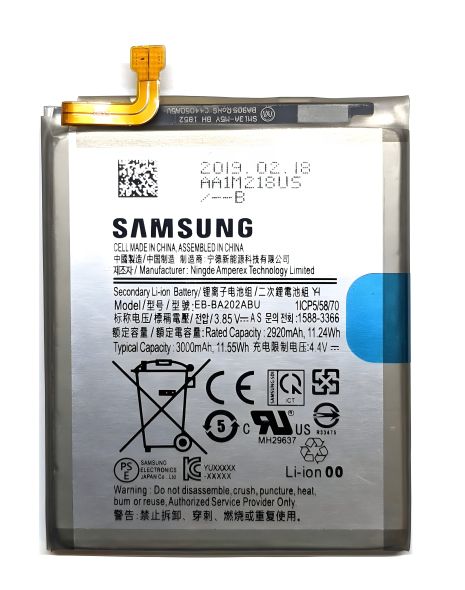 Samsung EB-BA202ABU Galaxy A20e SM-A202F [Original] Акумулятори 12 міс. гарантії