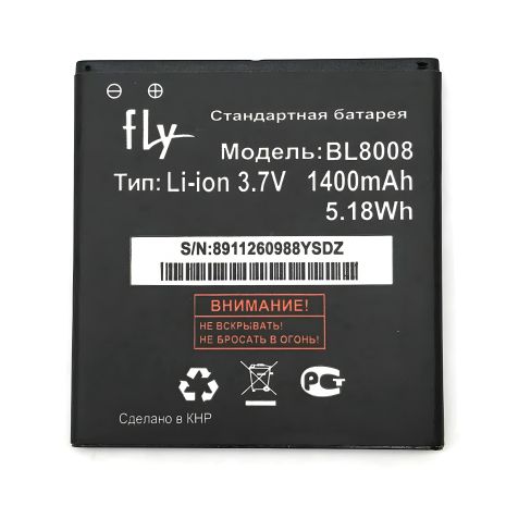 Fly акумулятор для FS401 Stratus 1 BL8008 1400mAh [12 міс. гарантії, Original PRC]