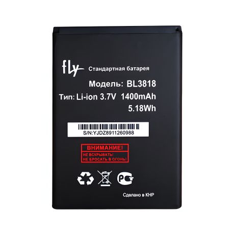 Аккумулятор для Fly BL3818 (IQ4418) ERA Style 4 / Micromax S308 (1400 mAh) [Original PRC] 12 мес. гарантии