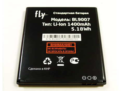 Fly BL9007 Батарея (1400mAh) Акумулятор FS402 Stratus 2 [Original PRC] гарантія 12 міс.