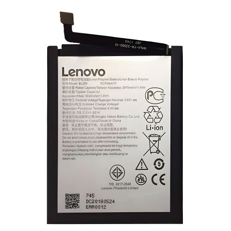 Акумулятор для Lenovo K5 Play 2018, L38011 (BL289) [Original PRC] 12 міс. гарантії