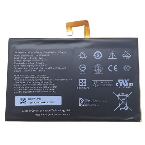 Lenovo L14D2P31 Tab 2 батарея <br>A10-70F/TB-X103F/TAB2-X30 7000 mAh [Original PRC] <br>12 місяців гарантії