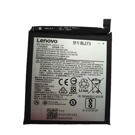 Акумулятор Lenovo BL273/K8 Plus/K6 Note - гарантія 12 міс., оригінальний (PRC)