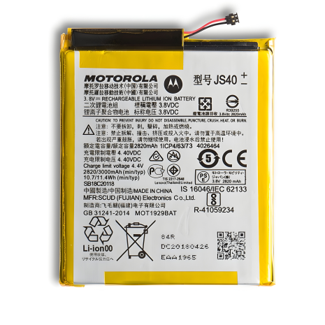 JS40 акумулятори Motorola - XT1929-8 Moto Z3 Play/ XT1929-1/ XT1929-4/ XT1929-5 [Original] гарантія 12 міс.