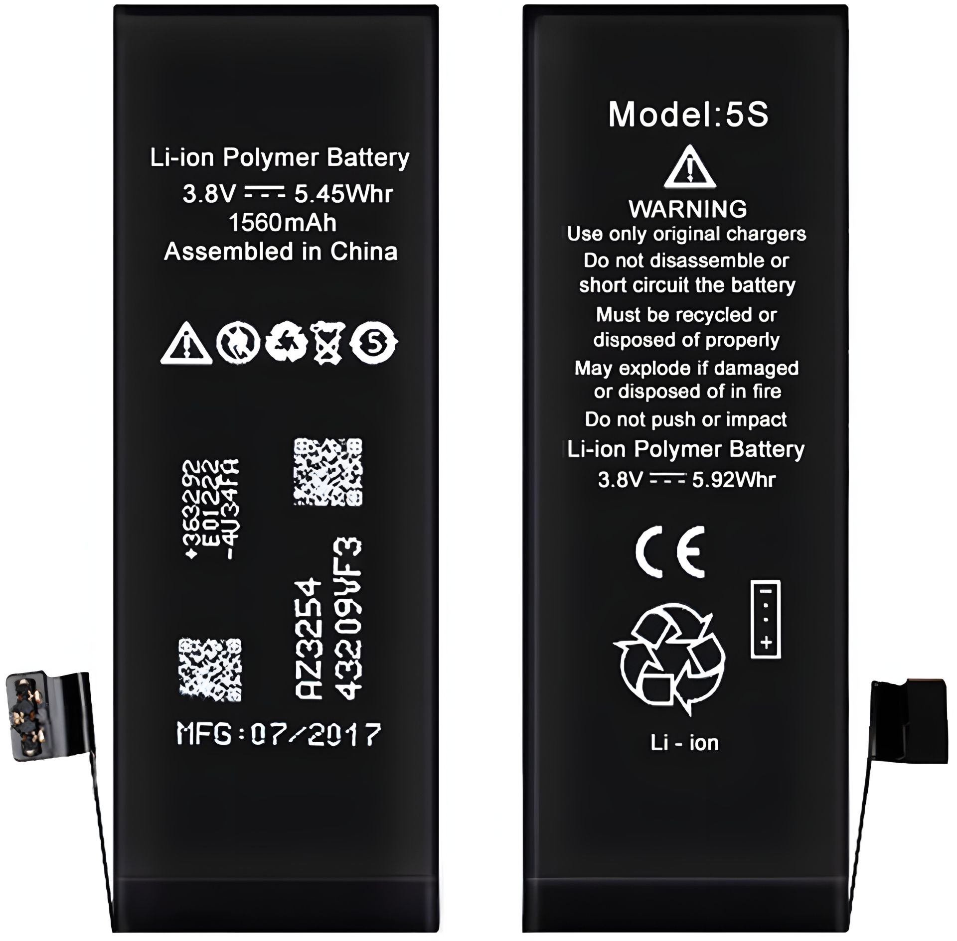 XRM аккумулятор для iPhone 5S 1560 mAh XRM аккумулятор для iPhone 5S 1560 mAh