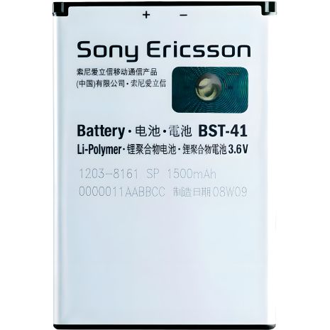 Оригинальный аккумулятор Sony Ericsson BST-41 с гарантией 12 мес.