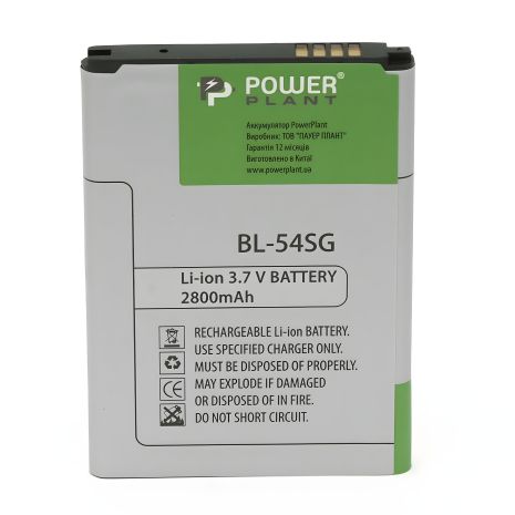 Акумулятор 2800mAh PowerPlant для LG G2, F320, VS980 (BL-54SG)