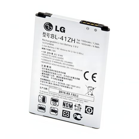 LG L FINO, LEON Акумулятори BL-41ZH, D213, D295 Original PRC, 12 міс. гарантії LG L FINO, LEON Акумулятори BL-41ZH, D213, D295 Original PRC, 12 міс. гарантії