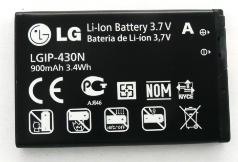 Акумулятор LG GS290, LGIP-430N [Original PRC] 12 міс. гарантії