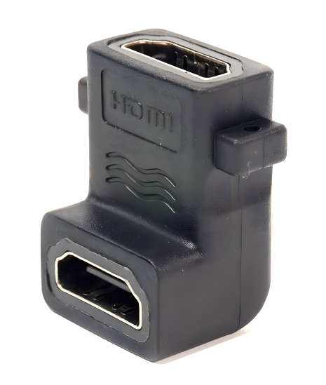 Панельный угловой адаптер PowerPlant HDMI AF - HDMI AF