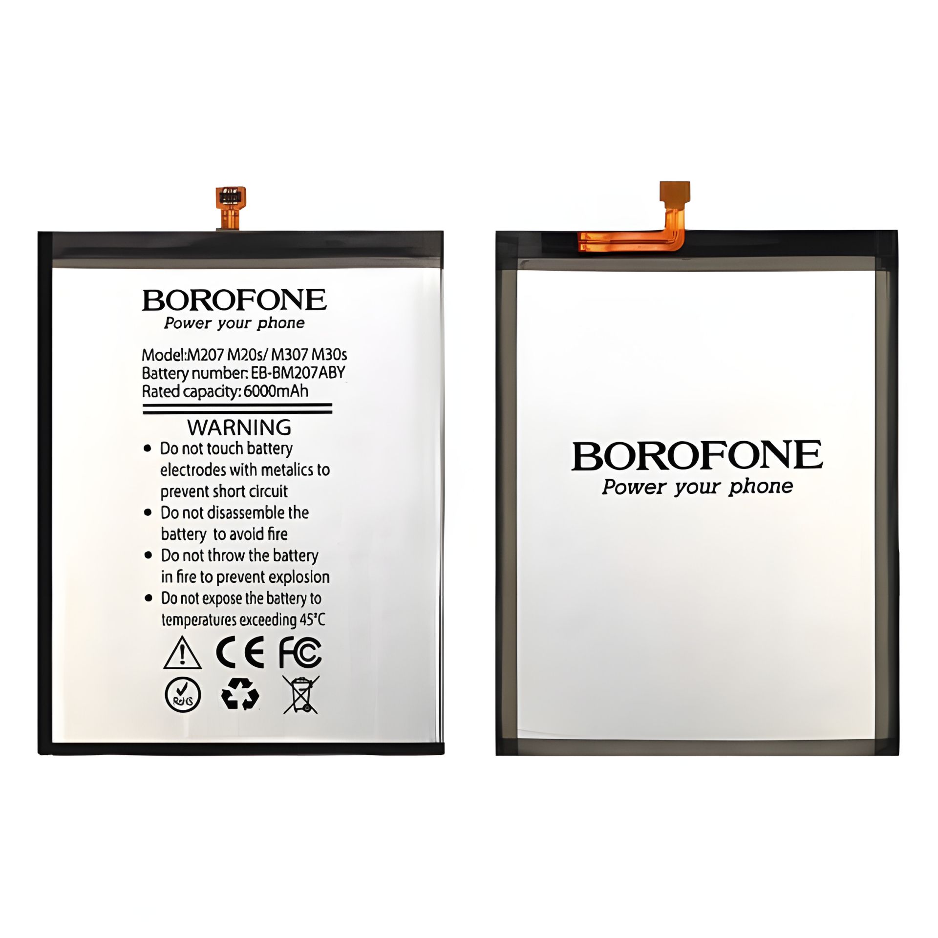 Акумулятор Borofone EB-BM207ABY для Samsung M207 M20s/ M307 M30s/ M21 M215F/ M31 M315F Акумулятор Borofone EB-BM207ABY для Samsung M207 M20s/ M307 M30s/ M21 M215F/ M31 M315F