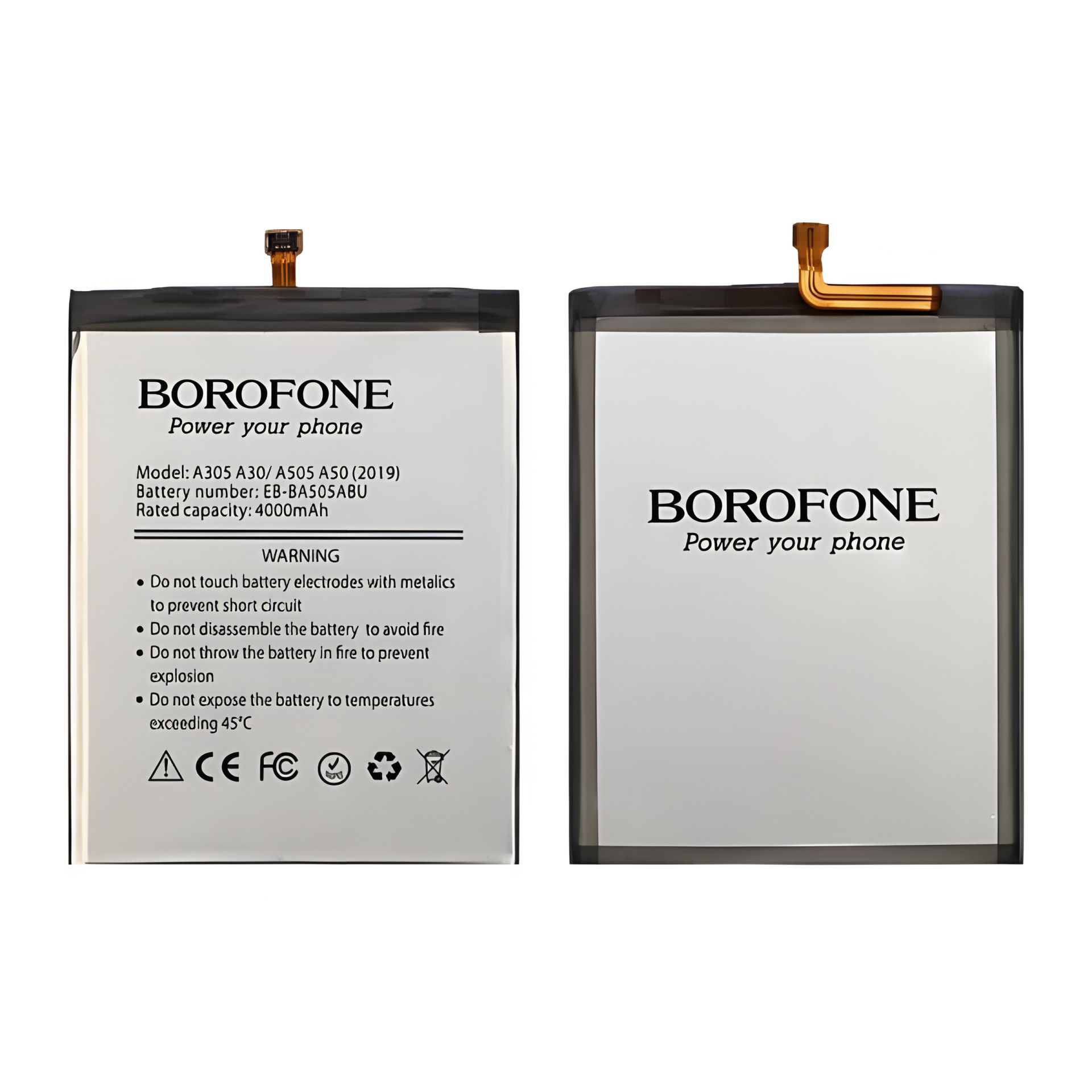 Accu Borofone EB-BA505ABU/ABN для Samsung A305/ A205 (2019) A30/ A50/ A20/ A30s A307 Accu Borofone EB-BA505ABU/ABN для Samsung A305/ A205 (2019) A30/ A50/ A20/ A30s A307