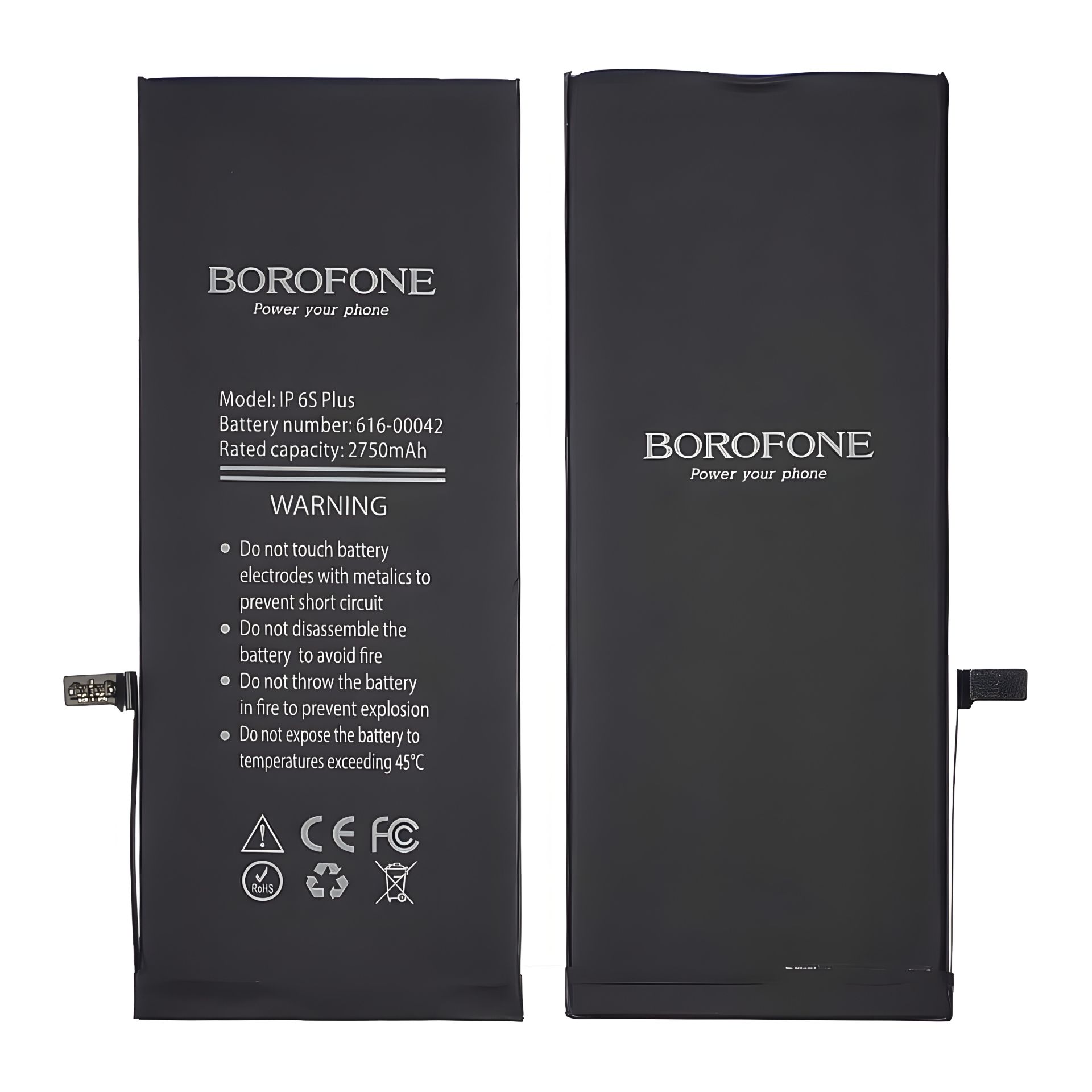 Borofone Аккумулятор для Apple iPhone 6S Plus 2750 mAh Borofone Аккумулятор для Apple iPhone 6S Plus 2750 mAh