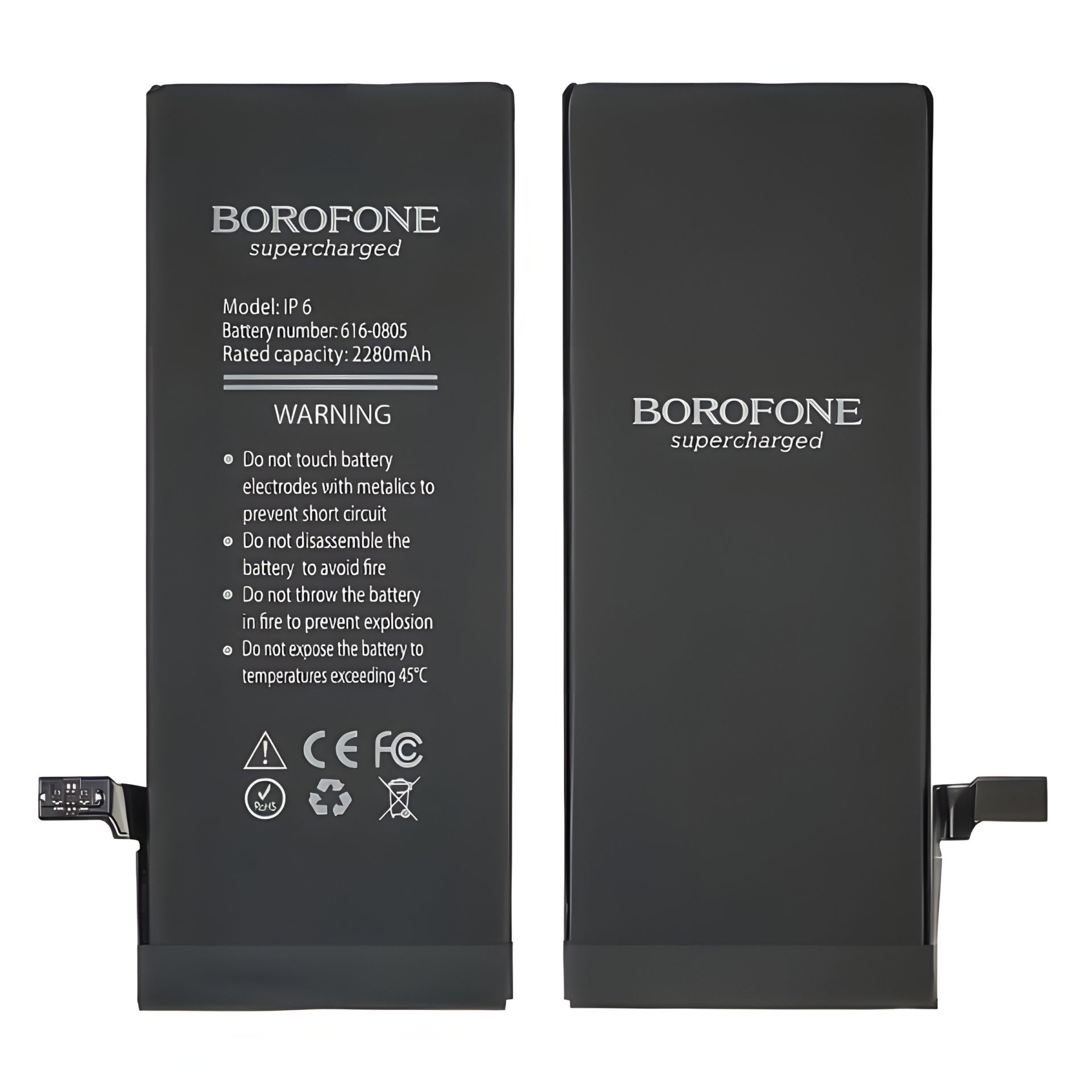 Посилений акумулятор Borofone 2280 mAh для Apple iPhone 6 Посилений акумулятор Borofone 2280 mAh для Apple iPhone 6