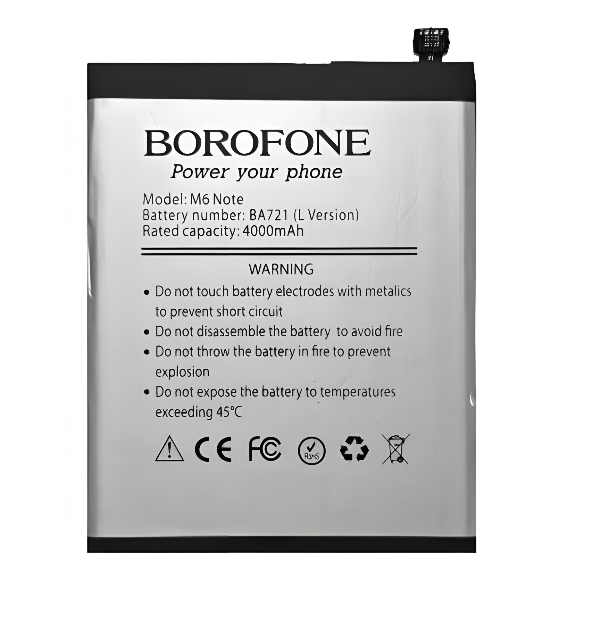 Акк. Borofone BA721 для Meizu M6 Note Акк. Borofone BA721 для Meizu M6 Note