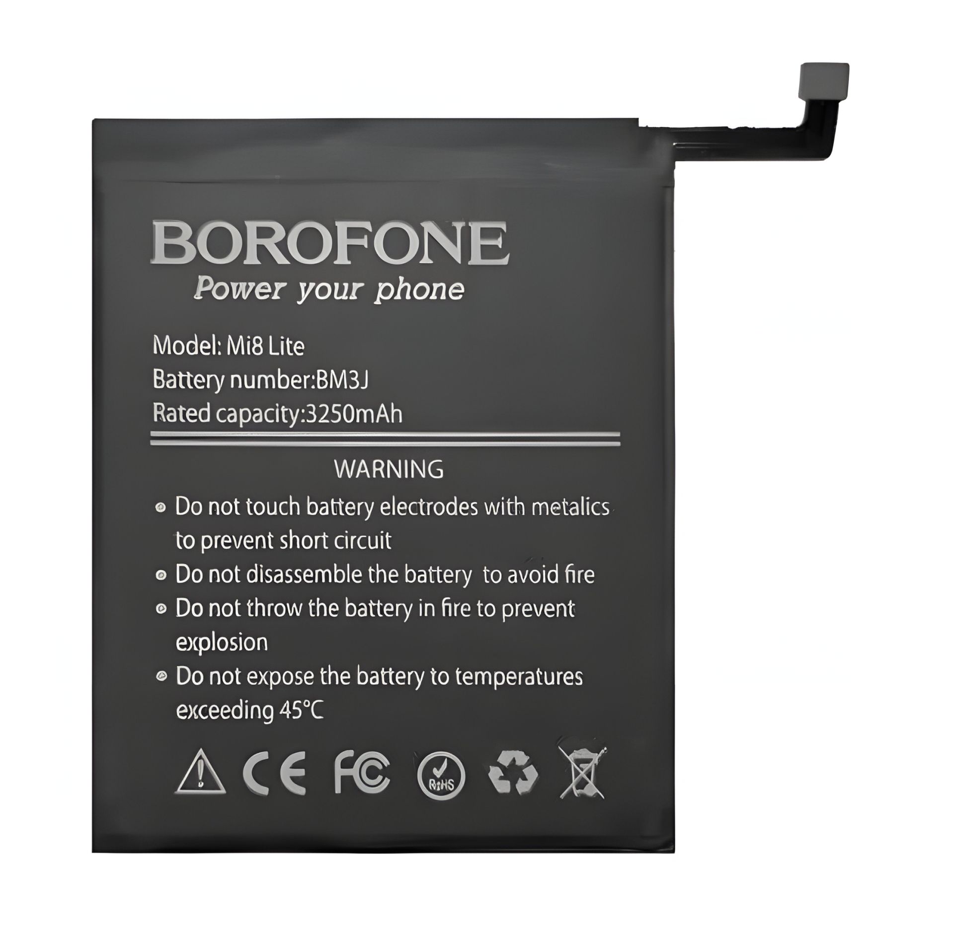 Акк. Borofone BM3J для Xiaomi Mi 8 Lite Акк. Borofone BM3J для Xiaomi Mi 8 Lite