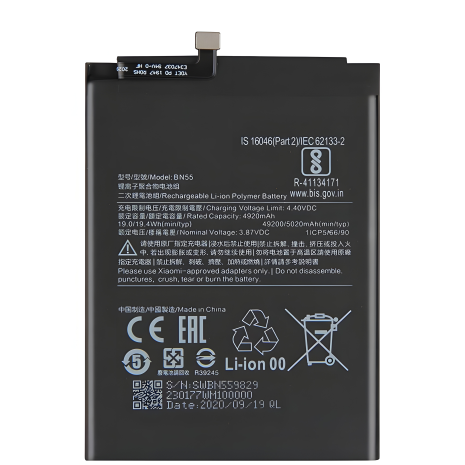 Акумулятор Original PRC [12 міс. гарантії] Xiaomi Redmi Note BN55 9S (5020 mAh)