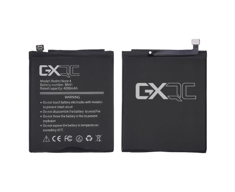 Аккумулятор GX BN41 для Xiaomi Redmi Note 4 (China Version, MediaTek, MTK) 4100 mAh Аккумулятор GX BN41 для Xiaomi Redmi Note 4 (China Version, MediaTek, MTK) 4100 mAh