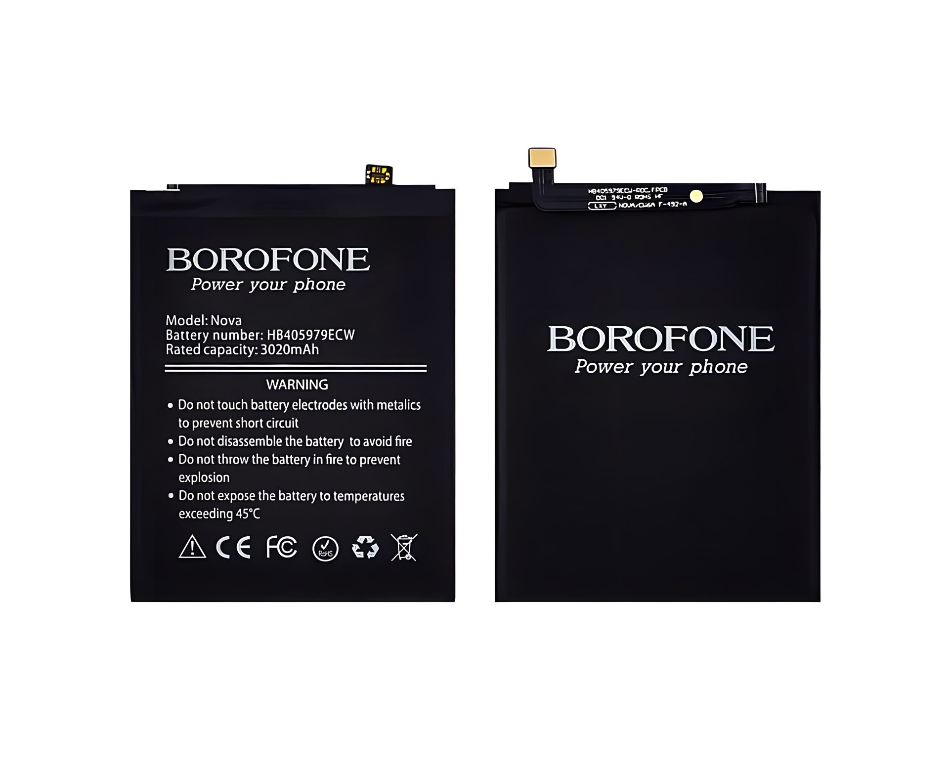 Borofone HB405979ECW Аккумулятор для Huawei Nova/ Honor 6A/ Y5 (2017)/ Y6/ Y6 Pro (2017)/ P9 Lite mini Borofone HB405979ECW Аккумулятор для Huawei Nova/ Honor 6A/ Y5 (2017)/ Y6/ Y6 Pro (2017)/ P9 Lite mini