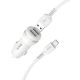 Авто Зарядка Hoco Z23 2USB Micro White