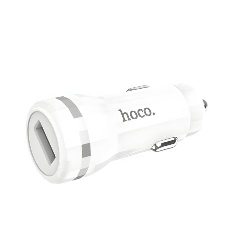 Автозарядка Hoco Z27A Staunch Single QC3.0 18W біла