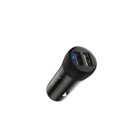 Зарядний пристрій Hoco Z21 для авто (2USB/3.4A) чорний
