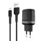 Зарядний пристрій мережевий Borofone BA25A, кабель USB to MicroUSB, 2 USB, 2.4A, Black Зарядний пристрій мережевий Borofone BA25A, кабель USB to MicroUSB, 2 USB, 2.4A, Black